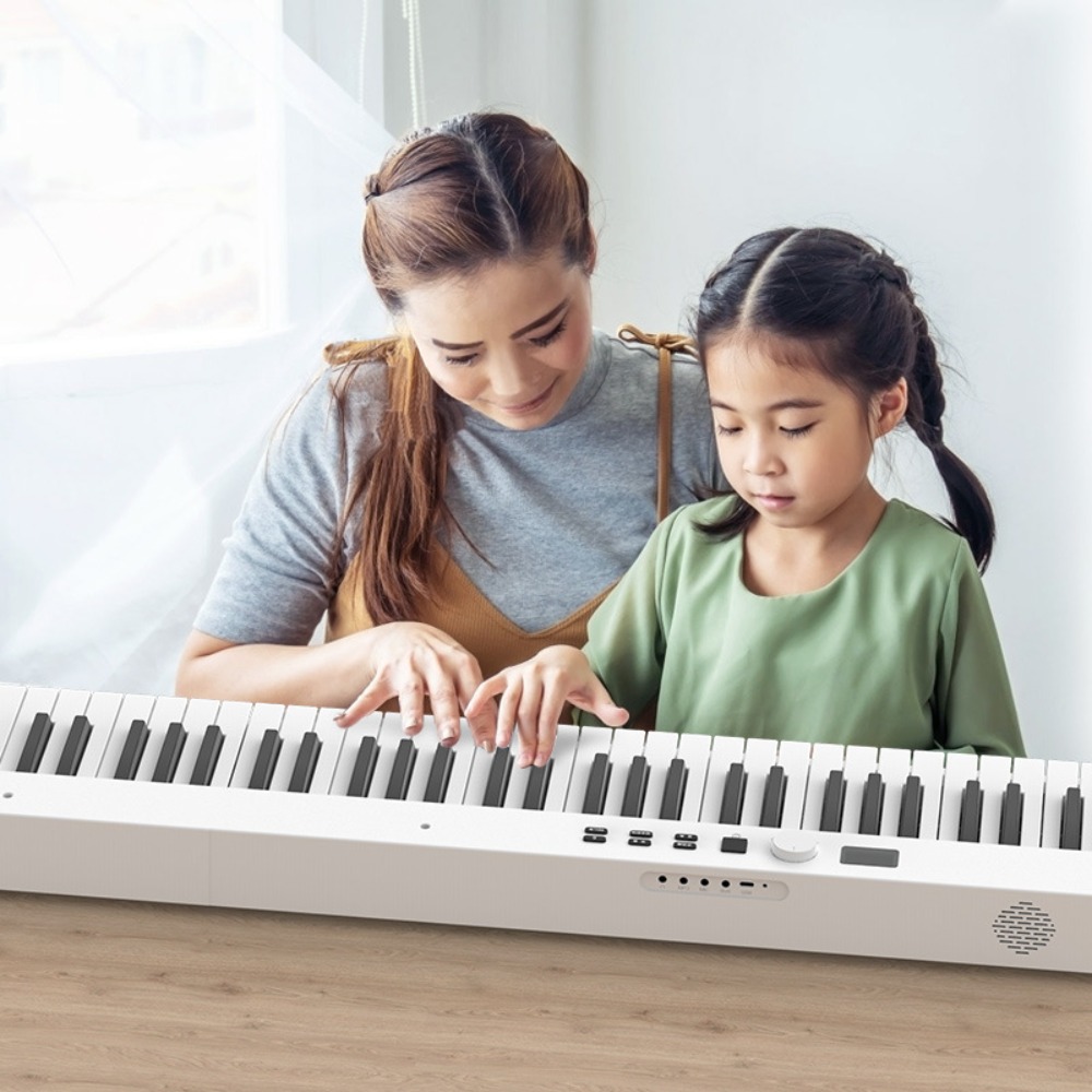 Midi Keyboard Controller 88 Key - Pianoforte elettronico pieghevole a 88 tasti