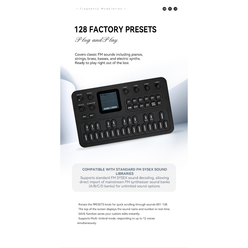 Sintetizzatore M-VAVE（SK15）FM- - Groovebox Drum Machine recensione e prezzo