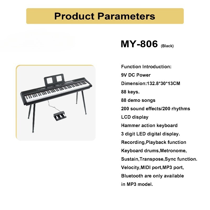 Organo elettrico portatile MY- - Midi Keyboard Controller 88 Key recensione e prezzo