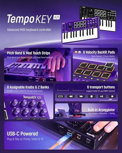 Synido Tempokey K25 Controller - Groovebox Drum Machine recensione e prezzo