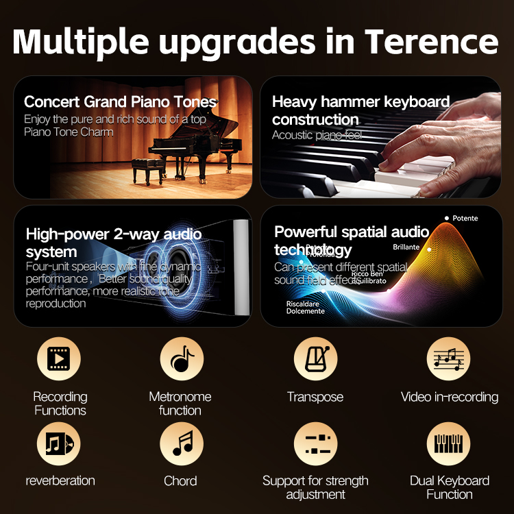 Terence V70 Pianoforte digital - Midi Keyboard Controller 88 Key recensione e prezzo