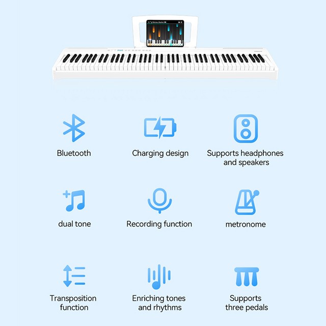 Pianoforte Digitale Pieghevole - Digital Piano 88 Key Weighted recensione e prezzo