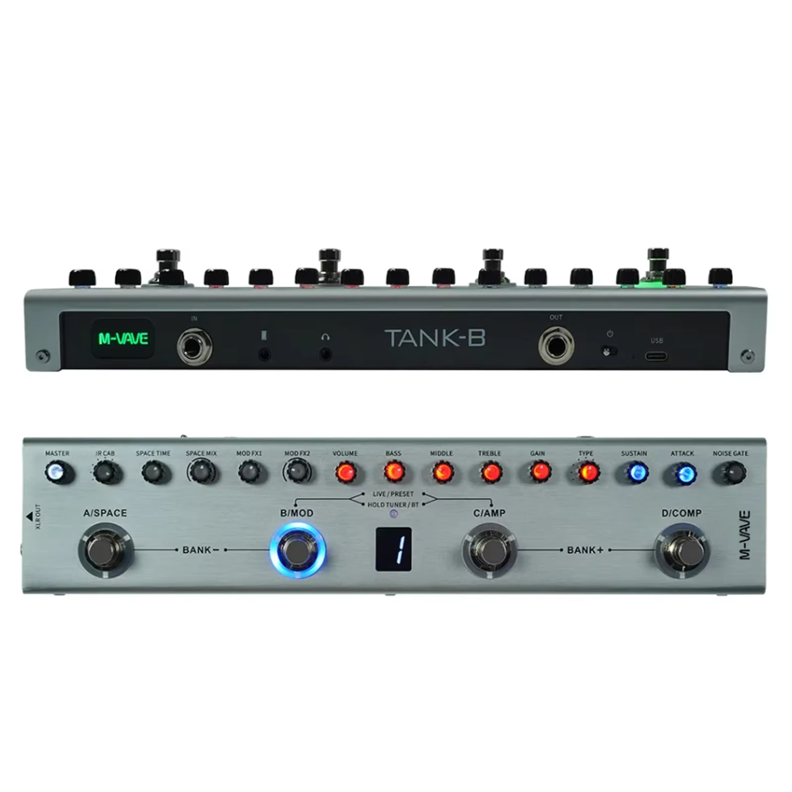 M-VAVE Tank-B Pedale Processor - Groovebox Drum Machine recensione e prezzo