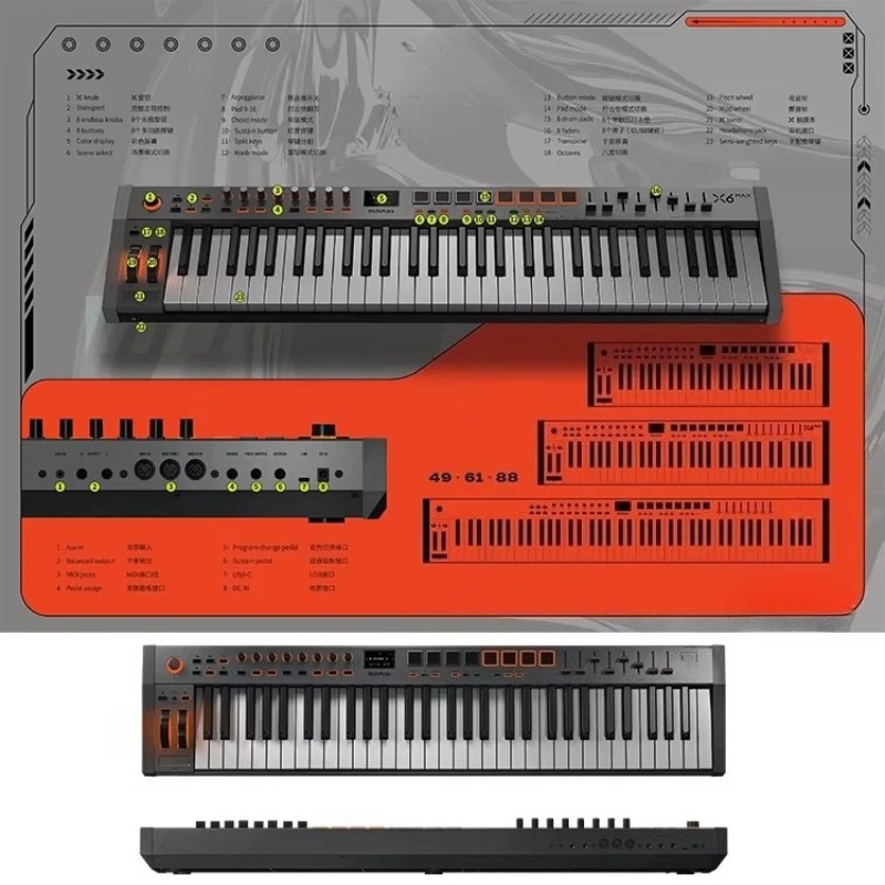 MIDIPLUS X8 MAX Tastiera Contr - Midi Keyboard Controller 88 Key recensione e prezzo